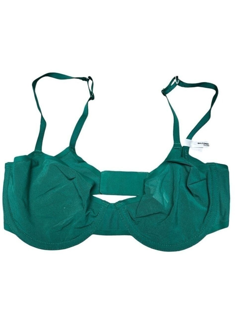 Aerie NWT Women's Balconette Green Mesh Underwired Adjustable Straps Size 32D